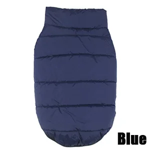 Blue Одежда для собак, одежда для собак, зимняя теплая одежда для собак, пальто для щенков, одежда для домашних животных для маленьких и больших собак, жилет, куртка - Цвет: Blue