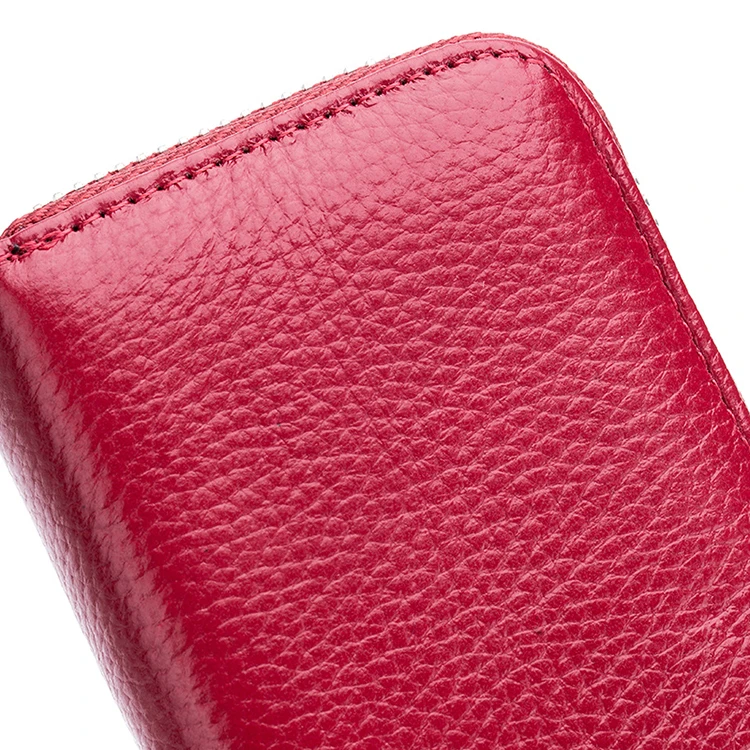 COMFORSKIN Роскошный кошелек для визиток из воловьей кожи с защитой от радиочастотной идентификации, мульти-карты, карманы для монет