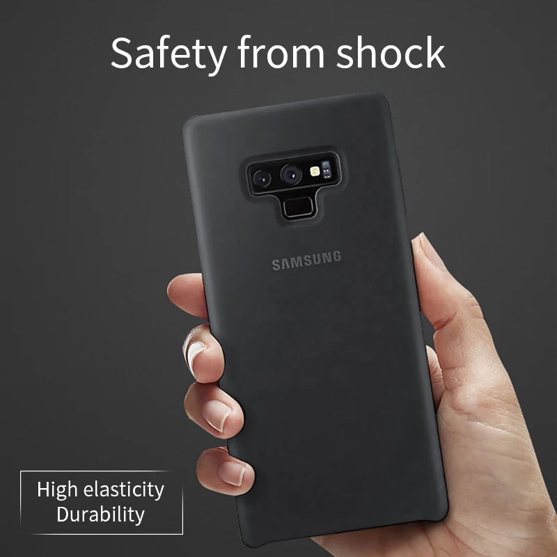 Силиконовый чехол для Samsung Note9 100% оригинальная задняя крышка деловой роскошный