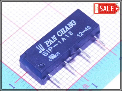 Оптовая продажа (50 шт./лот) SIP-1A12 12 В SPST Миниатюрный язычковый релейный