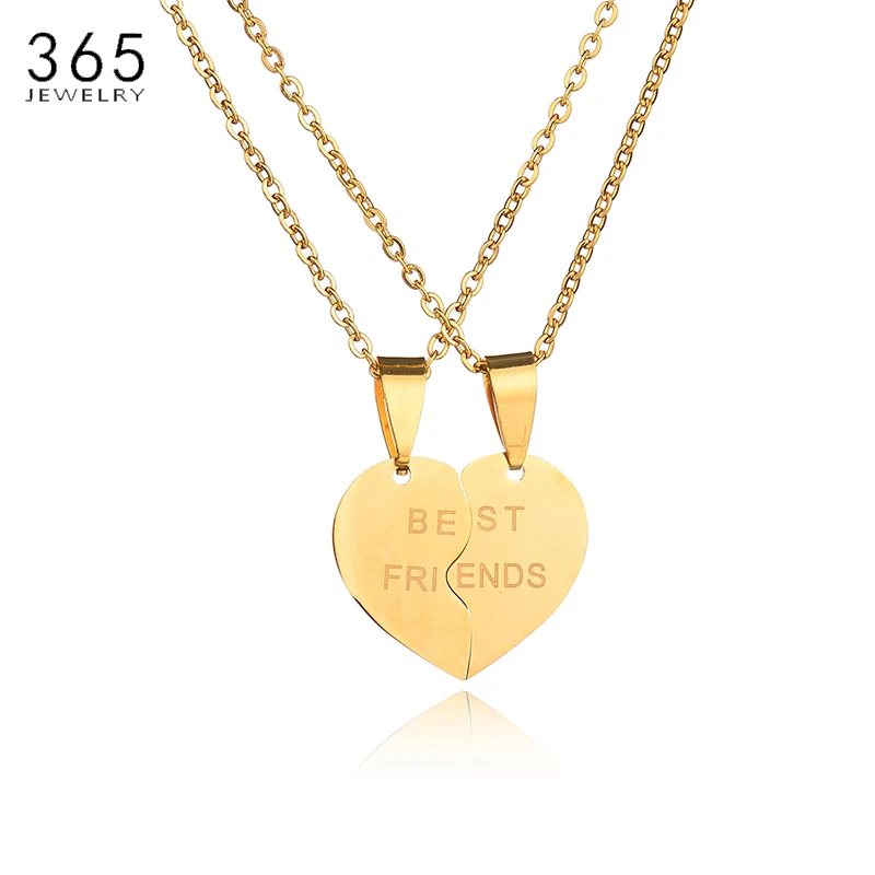 Новинка 2017 парное ожерелье из нержавеющей стали золотого цвета gepaard Schorsing Hart