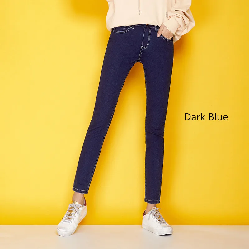 Женские джинсы карандаш LEIJIJEANS легкие эластичные средней длины со талией большие