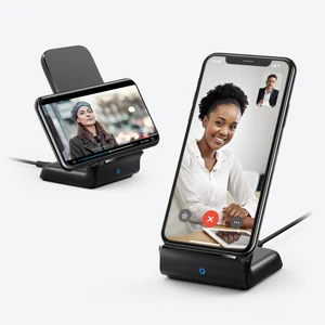 Anker PowerWave Быстрое беспроводное зарядное устройство Подставка, qi-сертификат, 7,5 Вт для iPhone XR/XS/X/8etc, 10 Вт для Galaxy, 5 Вт для всех телефонов с поддержкой Qi