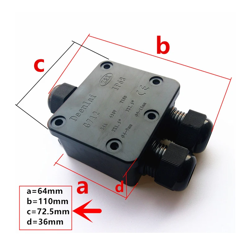 Водонепроницаемый Соединительный терминал 3 провода защитные строительные