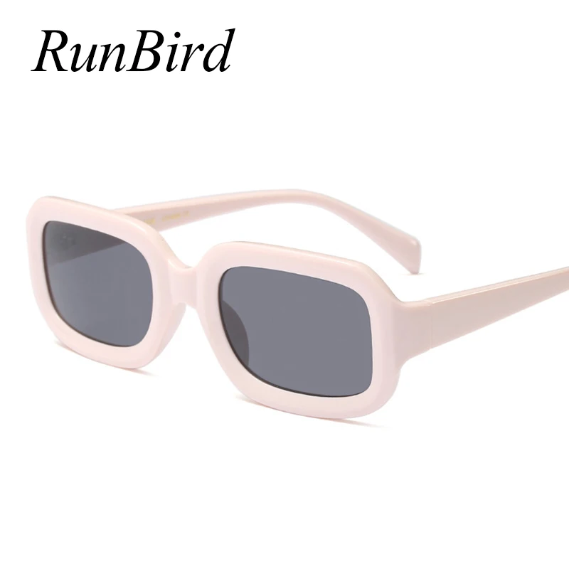 RunBird новые модные Квадратные Солнцезащитные очки женские роскошные брендовые