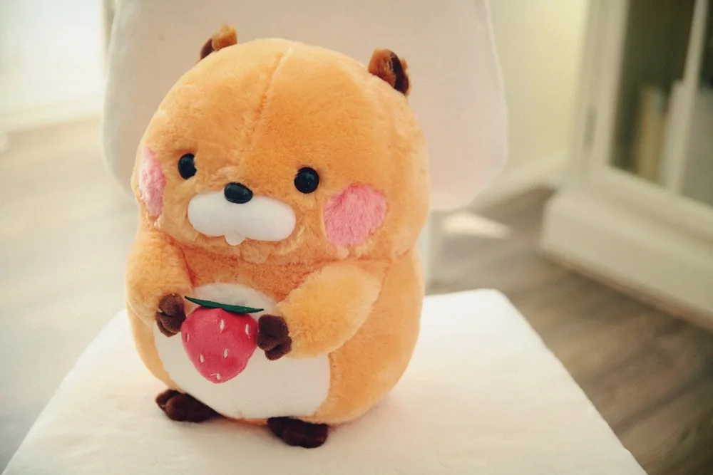 

Factory direct sales cute customized cuddly foodie stuffed plush marmot toys