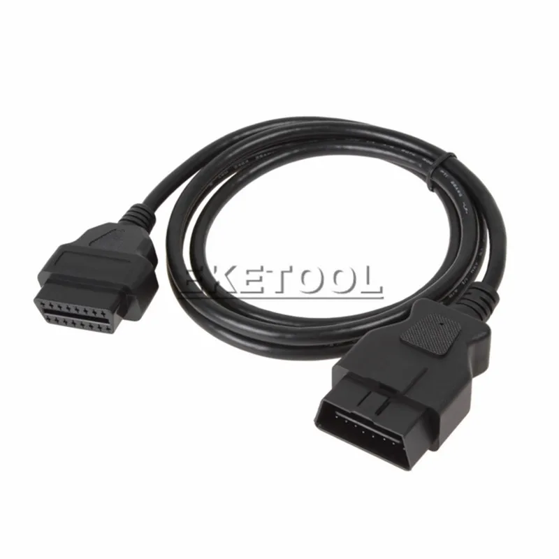 Высокое качество Мужской к женскому разъему 16PIN OBD OBD2 автомобильный