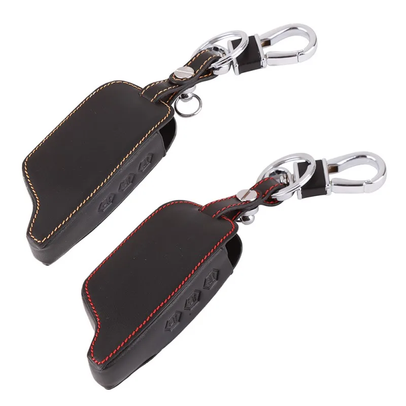 Кожаный чехол для ключей оригинального B9/B91/B6/B61/A91/A61/V7 C9 LCD Way Car Remote 2 Alarm |
