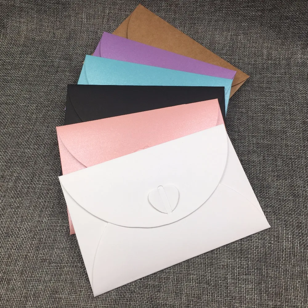 20 шт. бумажная упаковка в форме конверта сумки для свадьбы любовь сердце высокое