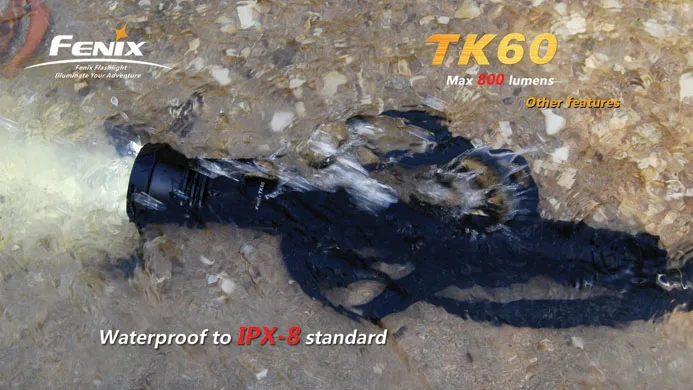 Fenix TK60 Flashlight Cree XM-L LED Torch 800 Lumen 6 Modes High Power Rescue Search | Лампы и освещение