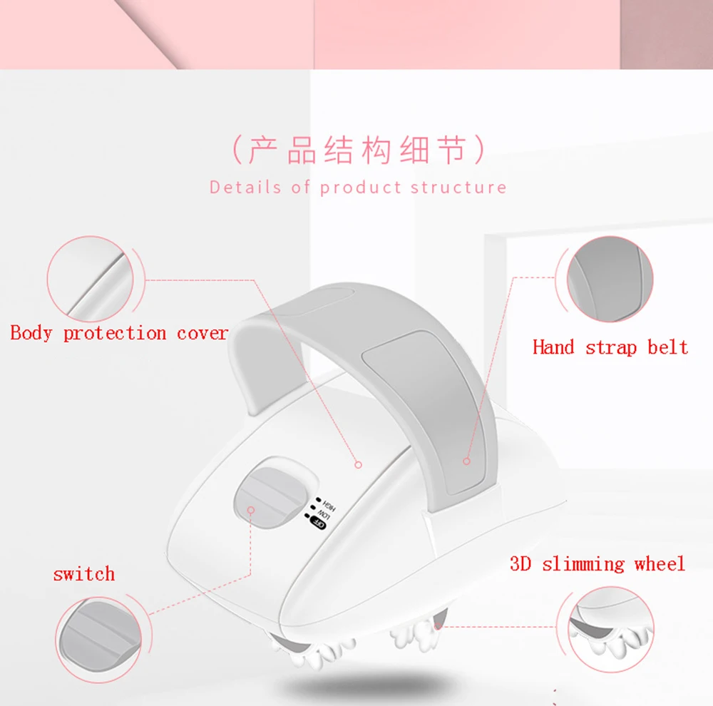 

3D Electric Full Body Slimming Massager Roller Cellulite Massaging Smarter Device Weight Loss Fat Burning Relieve Tension