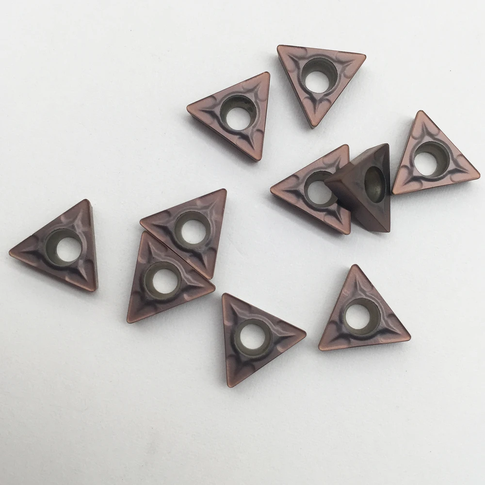 

10pcs TCMT110204 VP15TF carbide turning insert TCMT21.51 VP15TF Internal Turning Tool Lathe Tool CNC Cutter Cutting Tool insert