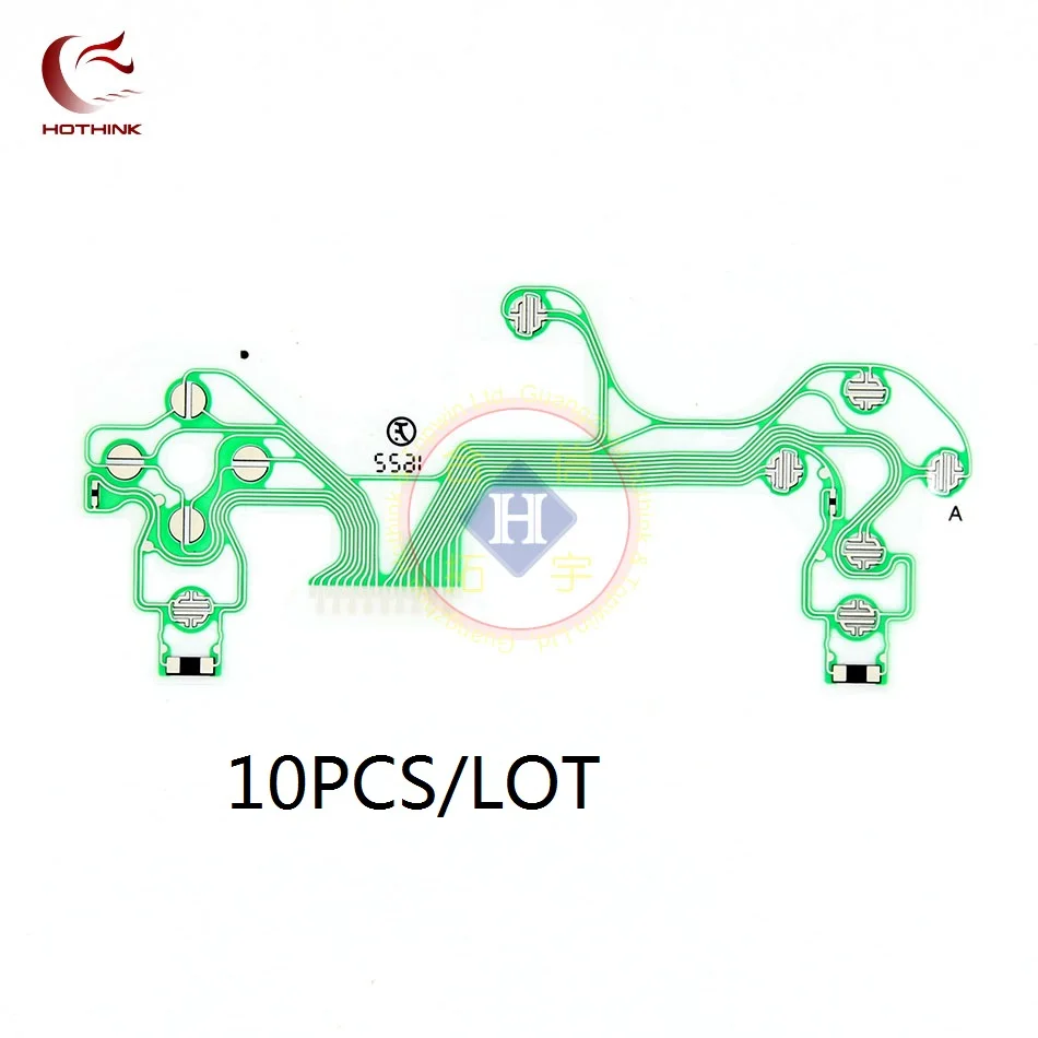 

HOTHINK 10pcs/lot New Replacement Conductive Keypad PCB Circuit Ribbon Cable 1622 for PS4 Controller 4.0