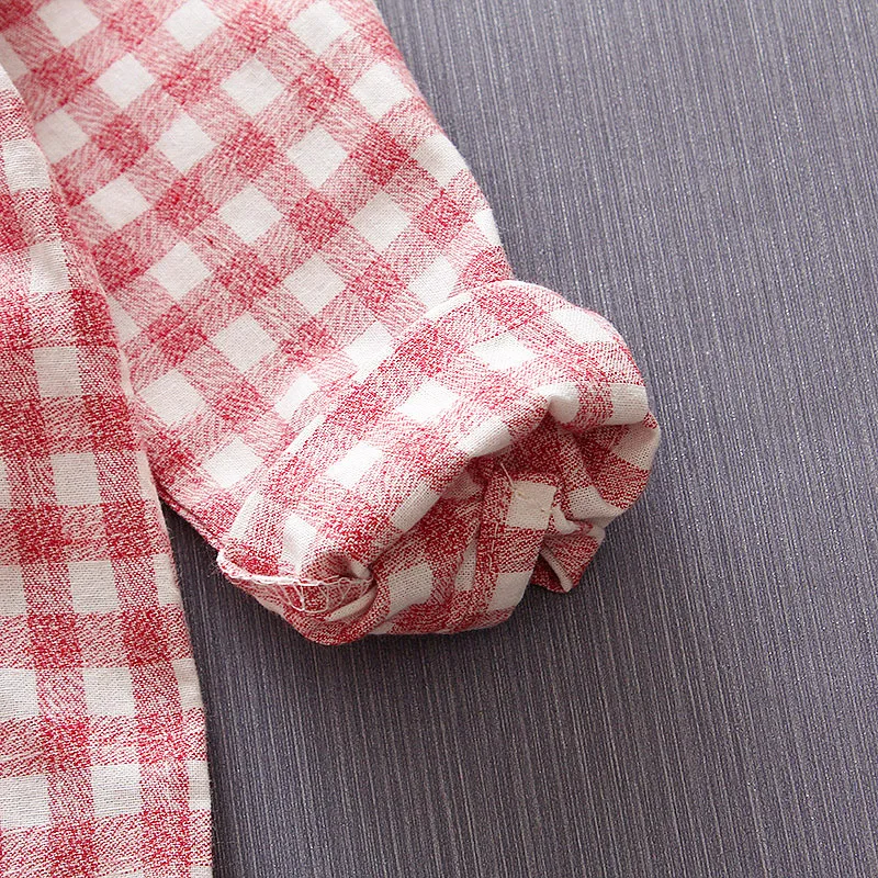 DFXD Korean Style Children Boy Clothes Baby Shirt 2018 Spring Long Sleeve Plaid Cotton Blouse Fashion Kids Boys 1-4Y | Детская одежда и