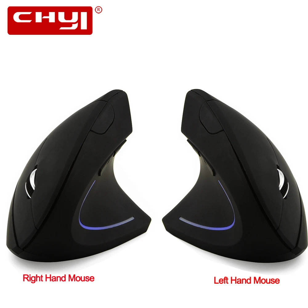 

CHYI Ergonomic Vertical Mouse Wireless Right/Left Handed Gaming Mouse 800/1200/1600 DPI Optical 5D Computer Mice For Laptop PC