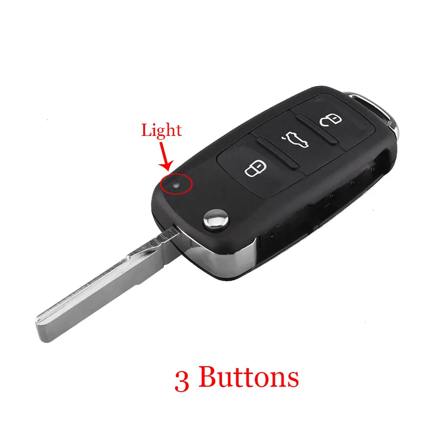 3Buttons 3 кнопки складной Автомобильный ключ Switchblade ключ флип ключ оболочка для VW polo passat b5 Tiguan Golf VOLKSWAGEN Seat Skoda авто ключ пустой - Количество кнопок: 3Buttons