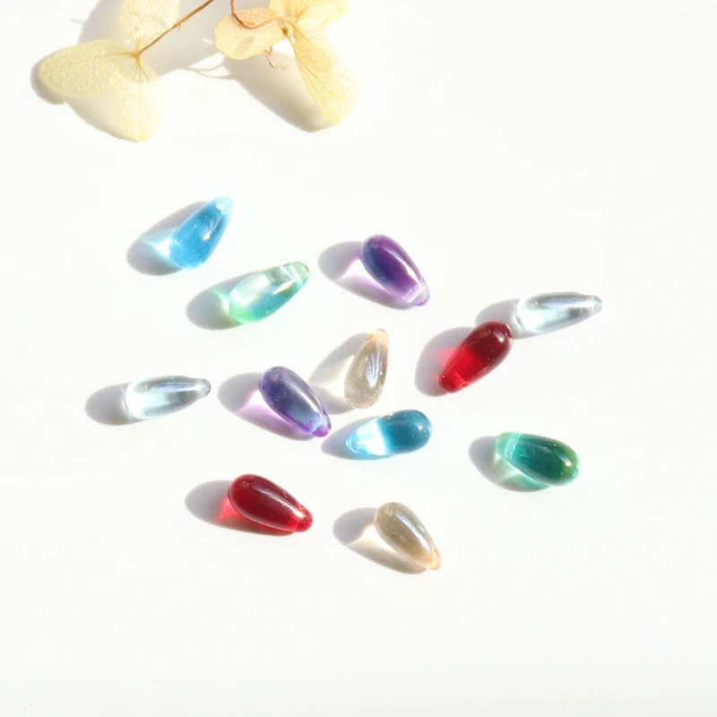 5*10MM 50Pcs Mixed Colors Water Drop Teardrop Czech Glass Crystal Bead Jewellery Charms Jewelry Beads | Украшения и аксессуары