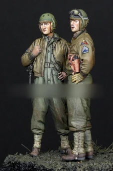 [Tuskmodel] 1 комплект модели из смолы 35 шкал фигурки WW2 США 3 й бронированный дивизион | Наборы для сборки моделей -32779907271