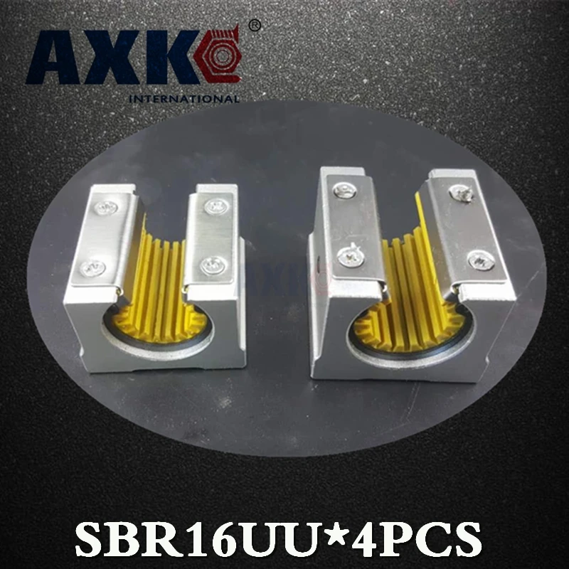 AXK Axk Sbr16uu Sbr16uu-s Sbr16 16 мм линейная направляющая коррозионно-стойкая пластиковая Пылезащитная ползунок подшипник обслуживание низкий уровень шума