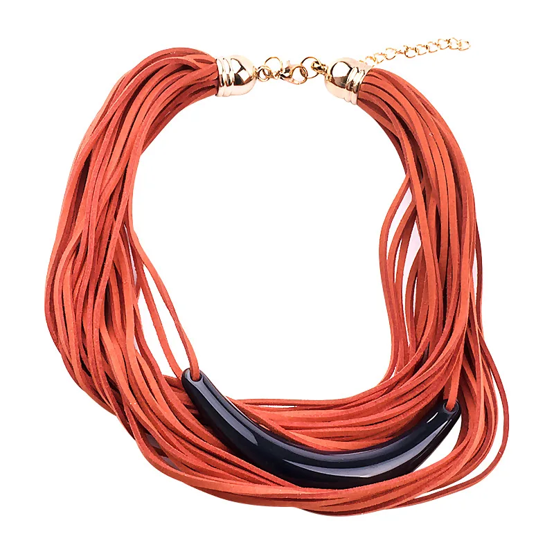 Женское многослойное колье чокер GuanLong украшение в виде ленты 2018|chokers necklaces for