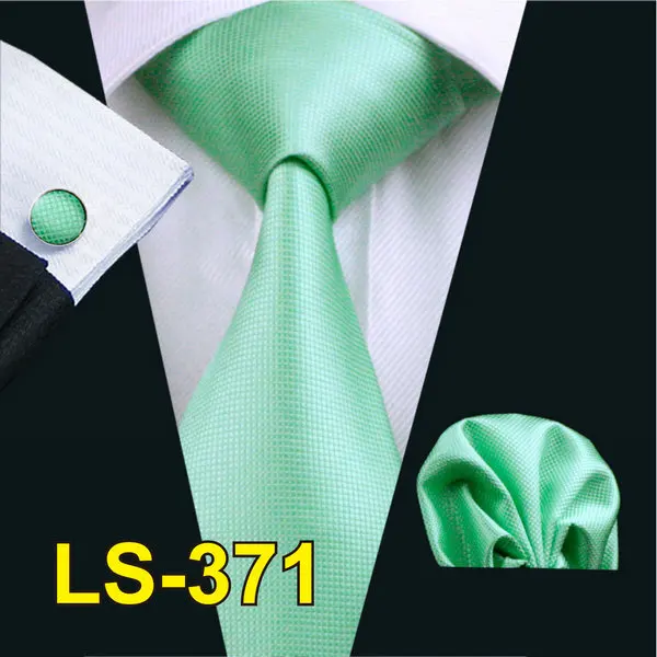 LS0371 LS-1101, Barry.Wang, мужской галстук, коричневый, новинка, шелковый галстук, запонки, набор для мужчин, формальный, для свадьбы, вечеринки, для жениха, для бизнеса - Цвет: LS0371