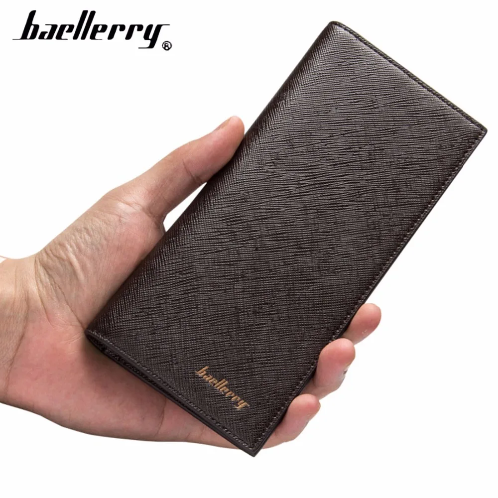 2018 Baellerry из искусственной кожи Для мужчин кошельки длинный тонкий бумажник
