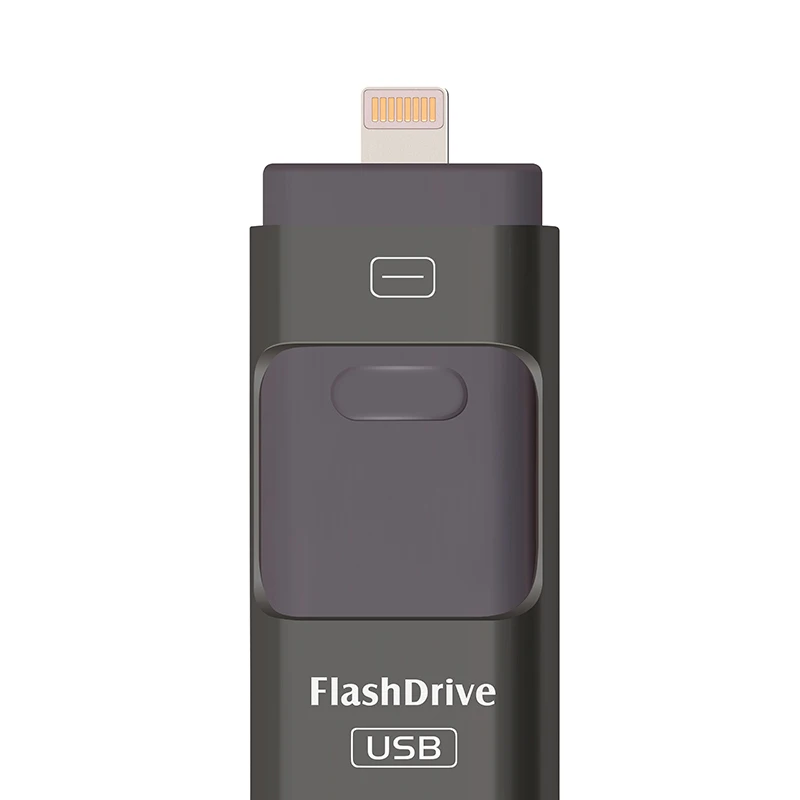 3in1 128 ГБ 64 32 16 8 Металла Подарок Флэш-Накопитель USB OTG HD Flash Disk для iPhone iPad iPod и Android Phone
