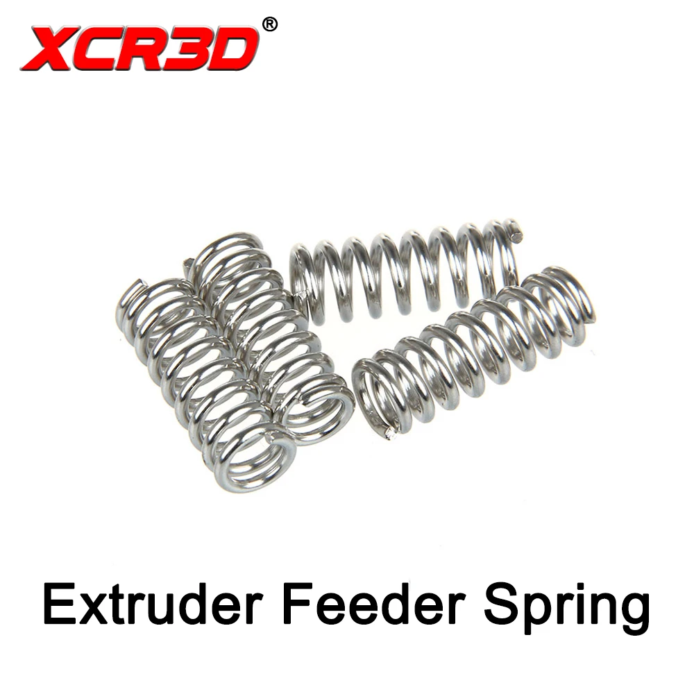 

10pcs/lot XCR3D 3D Printer Parts Extruder Feeder Spring Nickel Plating 45 Carbon Steel Spring for Ultimaker Makerbot 1.2mm 20mm