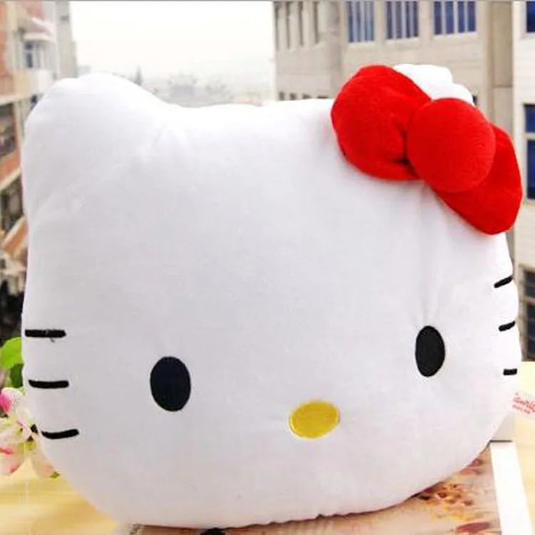 1 шт. милая кукла кошки розовая подушка для котенка Hello kitty мягкий котенок KT плюшевые игрушки кошачий лежак