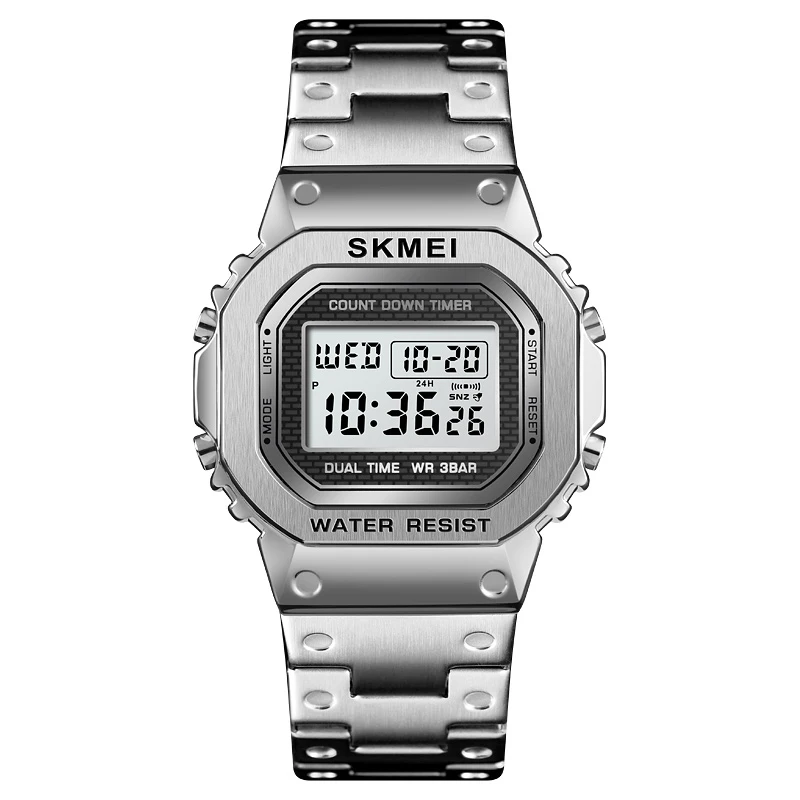 SKMEI спортивные мужские часы с g-шоком модные светодиодные цифровые наручные