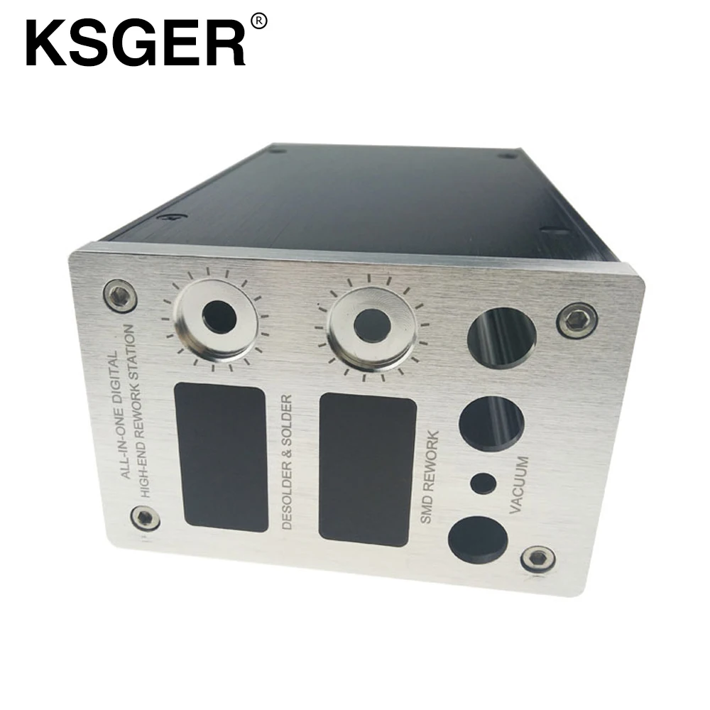 KSGER все в одном 2 в 1 STM32 OLED паяльная станция горячий воздушный пистолет подставка держатель 4 шт. насадки