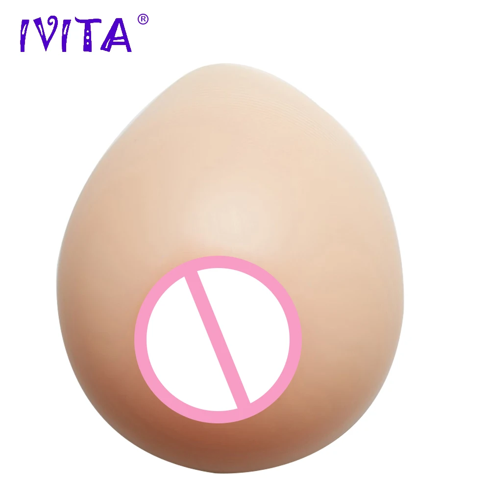 IVITA 1400 г реалистичные силиконовые формы груди поддельные для трансвеститов Супер
