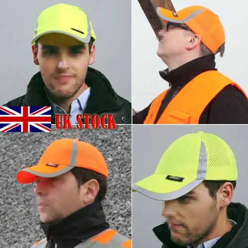 

Men Hi Vis Protective Bump Cap Baseball Style Hard Hat Safety Workwear UK