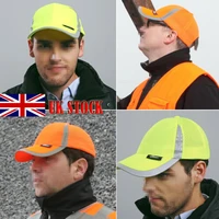 men hi vis protective bump cap baseball style hard hat safety workwear uk