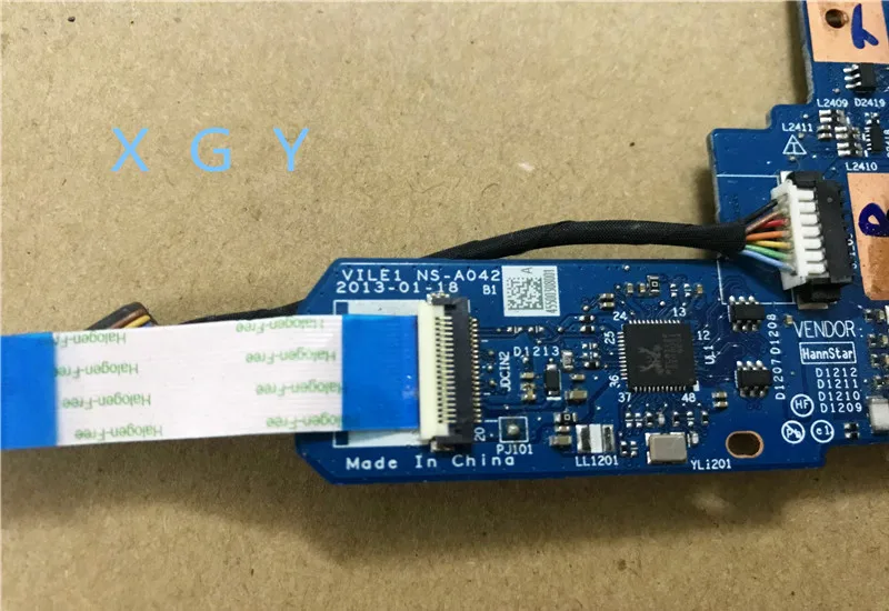 NS A042 A042P для Lenovo ThinkPad E431 DC разъем питания Ethernet RJ45 порт плата печатной платы 100%