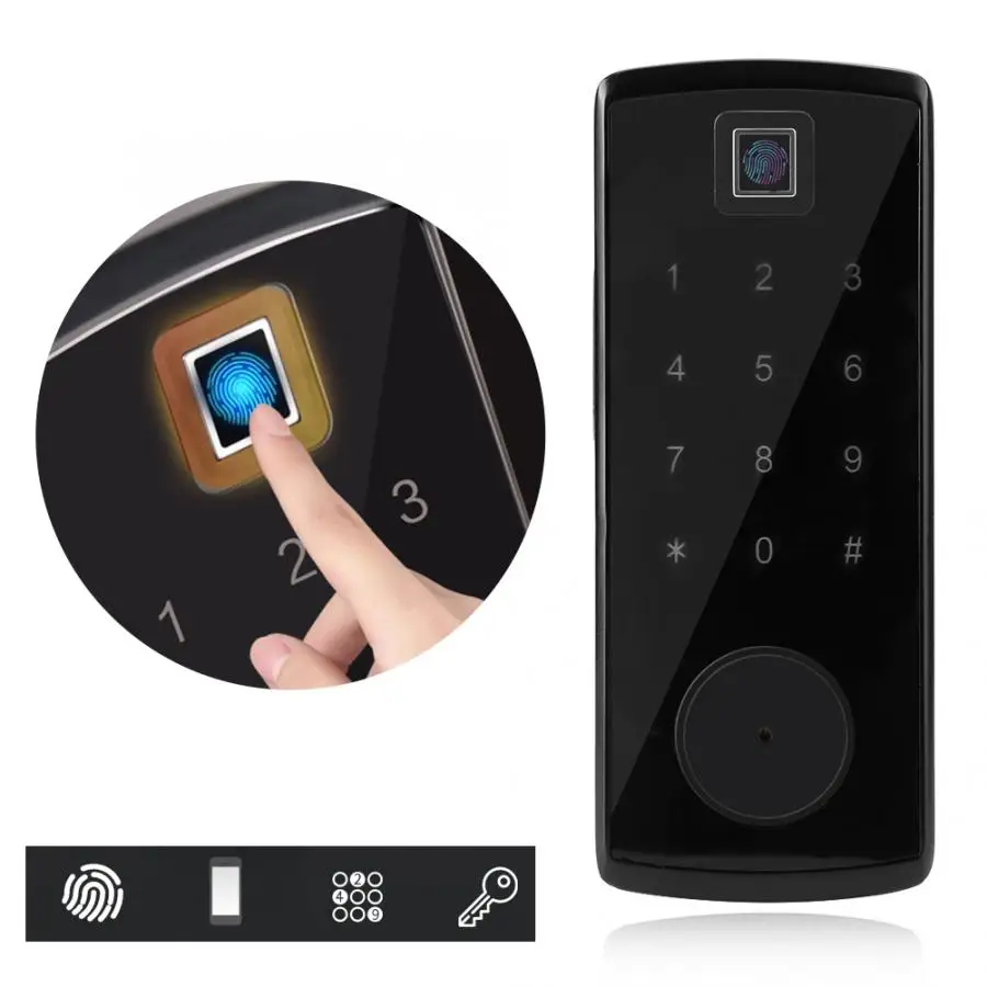 Bluetooth сканер отпечатков пальцев пароль дверной замок кард ридер электронная