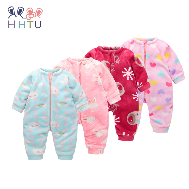 Комбинезон HHTU для новорожденных мальчиков и девочек одежда с капюшоном милый