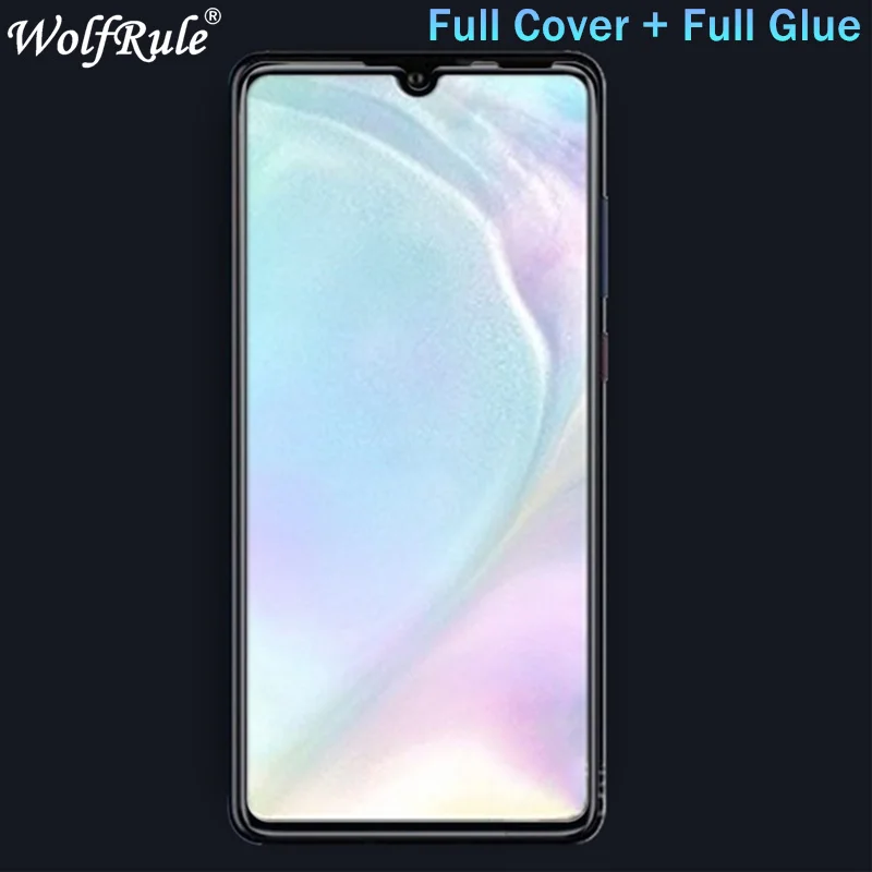 2PC Full Glue Cover Glass For Huawei P30 Lite Tempered Glass Screen Protector For Huawei P30 Lite Full Glass For Huawei P30 Lite
