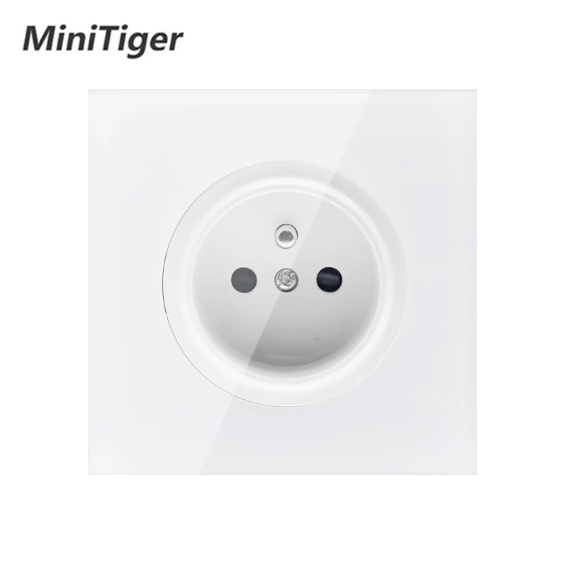 Новое поступление 2019 г. настенная розетка Minitiger с заземлением и защитой от детей 16