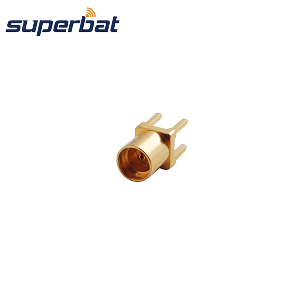 Superbat 50 Ом MMCX сквозное отверстие гнездо монтажа печатной платы с паяльной стойкой