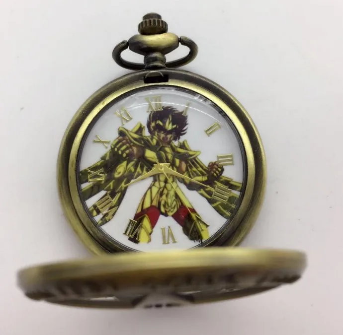 Японские Карманные часы Saint Seiya брелок кварцевые японские Мультяшные комиксы