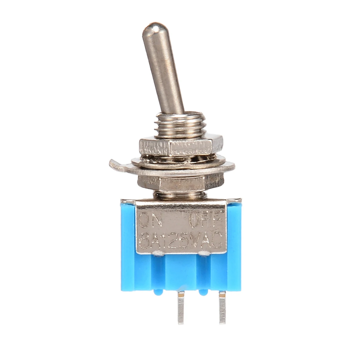 10 шт./компл. голубая Φ 2 контакта ВКЛ/ВЫКЛ позиции 6A 250V AC мини переключатели для