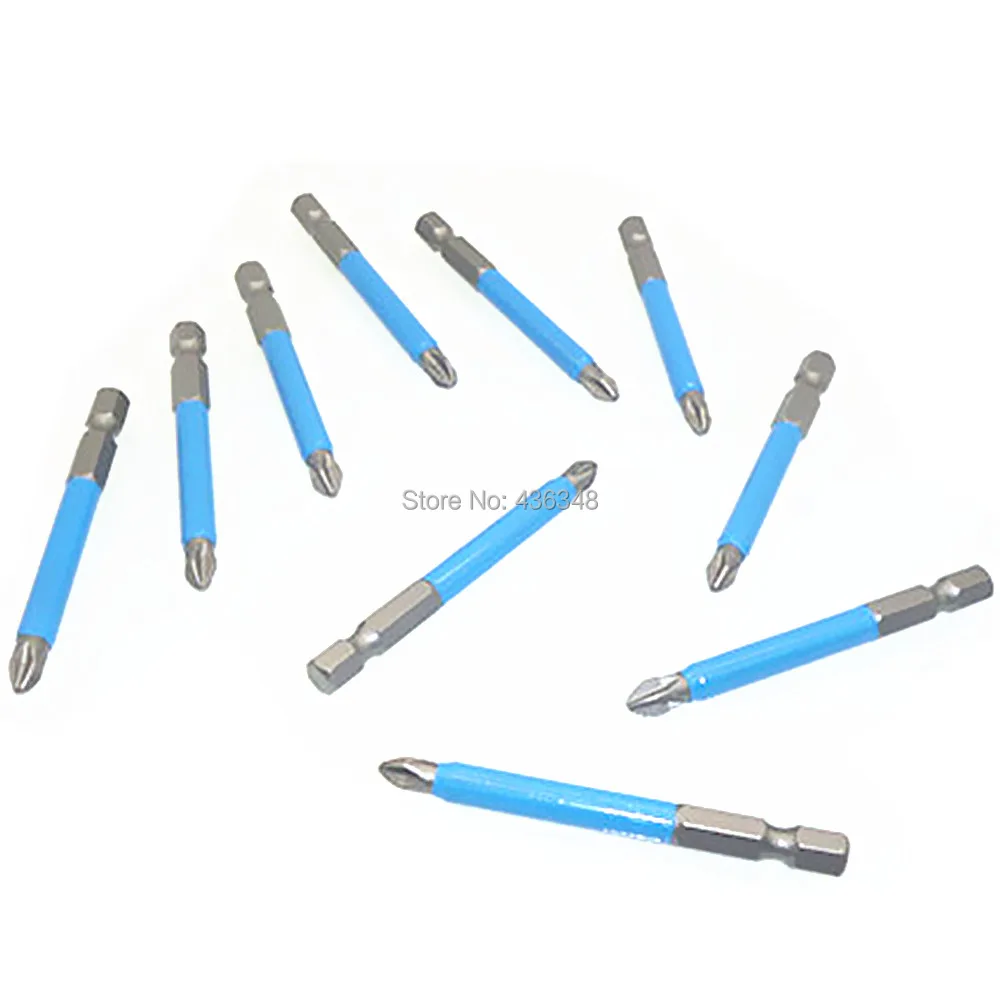 

10pcs Anti Slip Screwdriver Bits Ph2 70mm Magnetic Impact Screwdriver Drill Bits 1/4" Hex Shank Phillips Impact Screw Driver Bit
