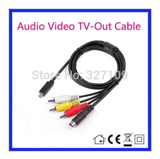 AV A/V Аудио Видео ТВ выход кабель Шнур для Sony Camcorder Handycam DCR SR45E SR46E SR62E SR65E SR80E SR82E SR85E