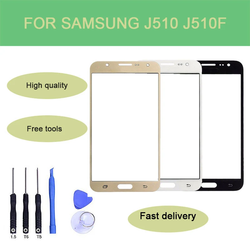 SZHAIYU LCD Внешний объектив стеклянная передняя панель экрана для Samsung Galaxy J5 2016 J510F J510G