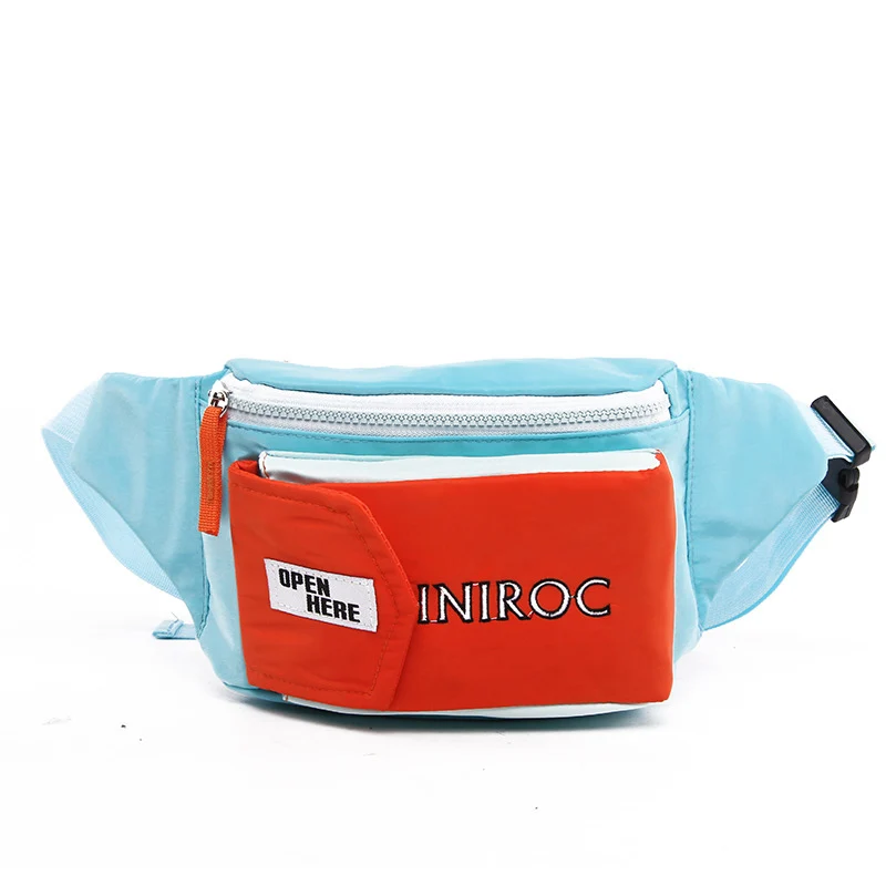 Orange Waist pack Унисекс карманы хип-хоп поясная сумка банановая сумка тенденция груди большая сумка прикладом сумка на плечо сумка - Цвет: Orange Waist pack