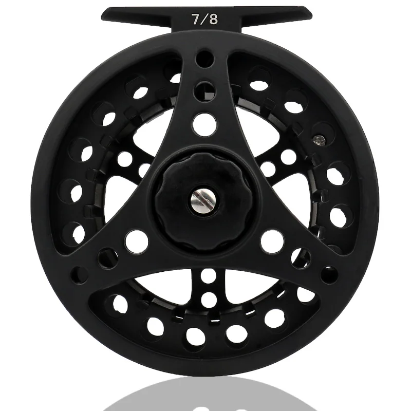 All metal FLY REEL fishing reel 3/4 5/6 7/8WT Fly Reel Silver Black Die casting Large Arbor Aluminum Fishing | Спорт и развлечения