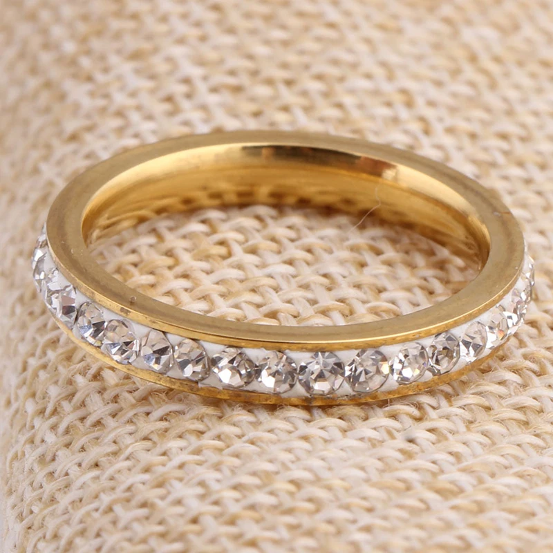 3 мм нержавеющая сталь кольца из нержавеющей стали для женщин обручальные