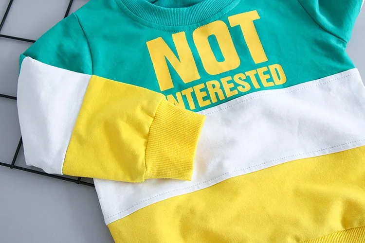 Kids Toddler Boy Girl Casual Clothes Set 2019 Newest Spring For Letter Long Sleeve T shirt + Pants Outfit 1 2 3 4 Years | Детская одежда