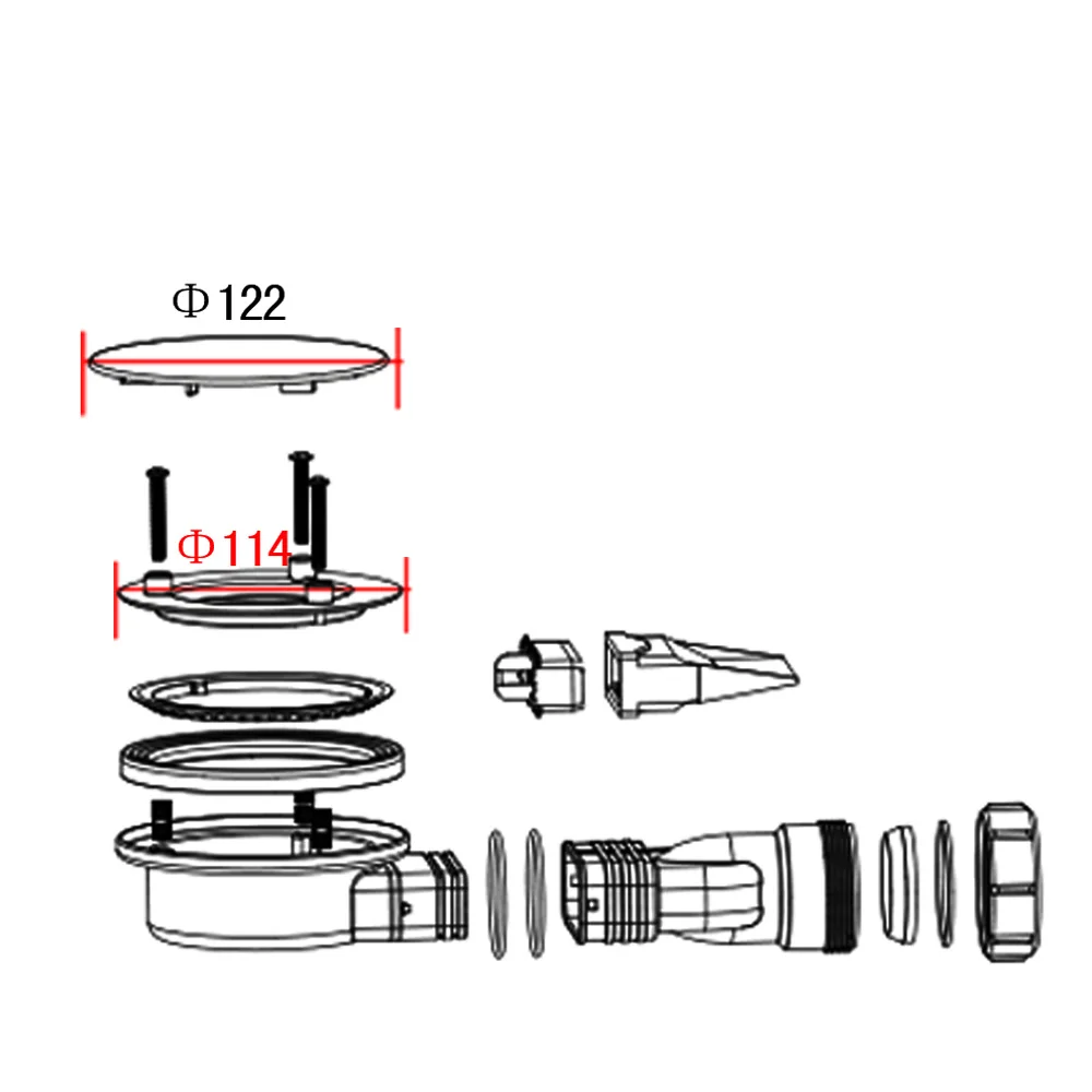 Фото Сетчатый Слив для душевой кабины Talea QF010C001 №5